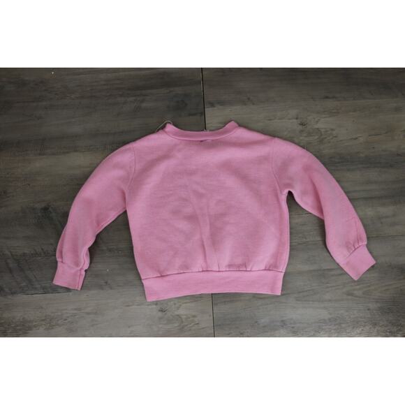 VINTAGE Morgan 1982 Girls Graphic Crew Neck Raglan Sweatshirt Sz 5-6 Human Bean - Picture 8 of 9